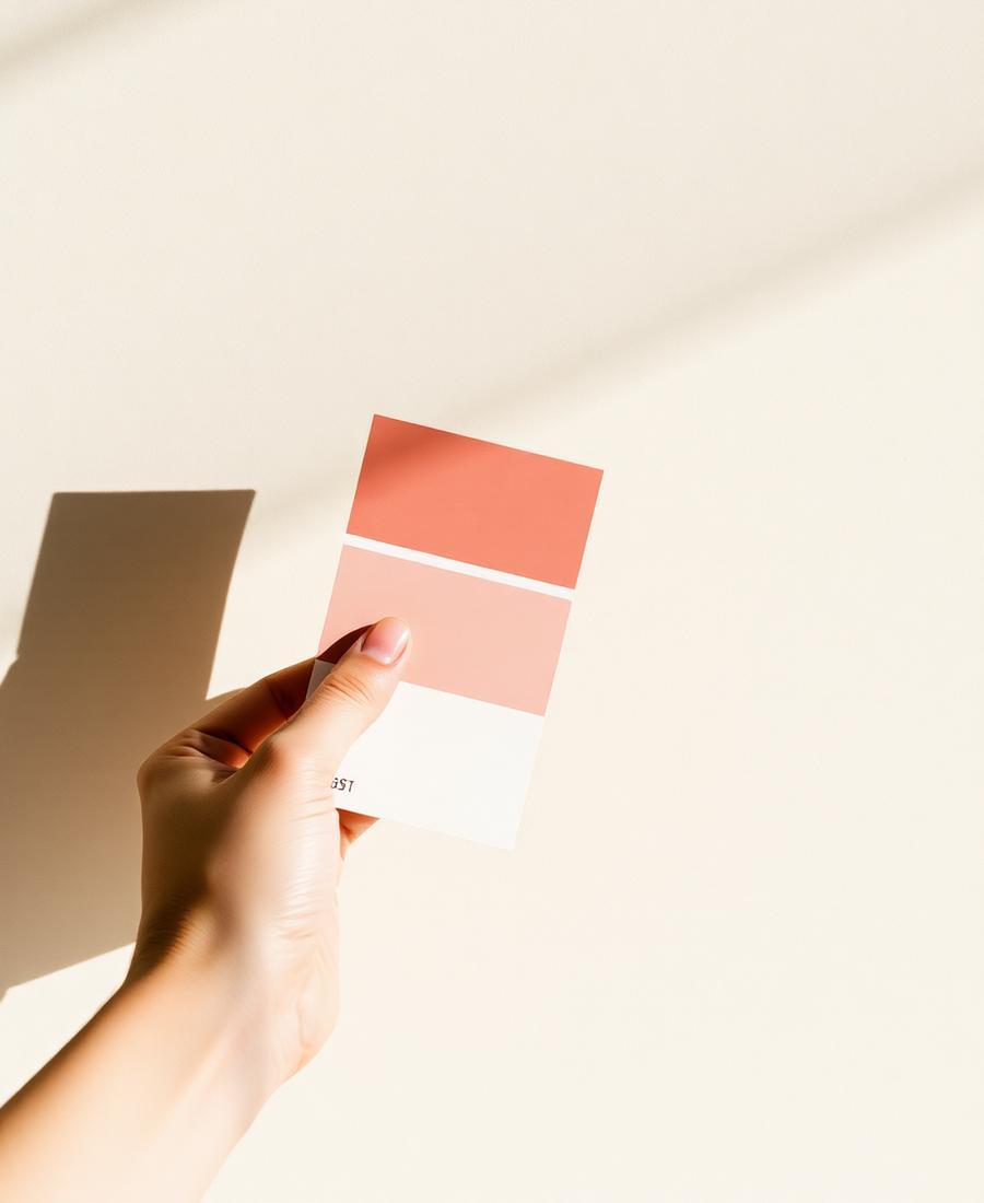 Paint chip samples used to assess a home repair problem